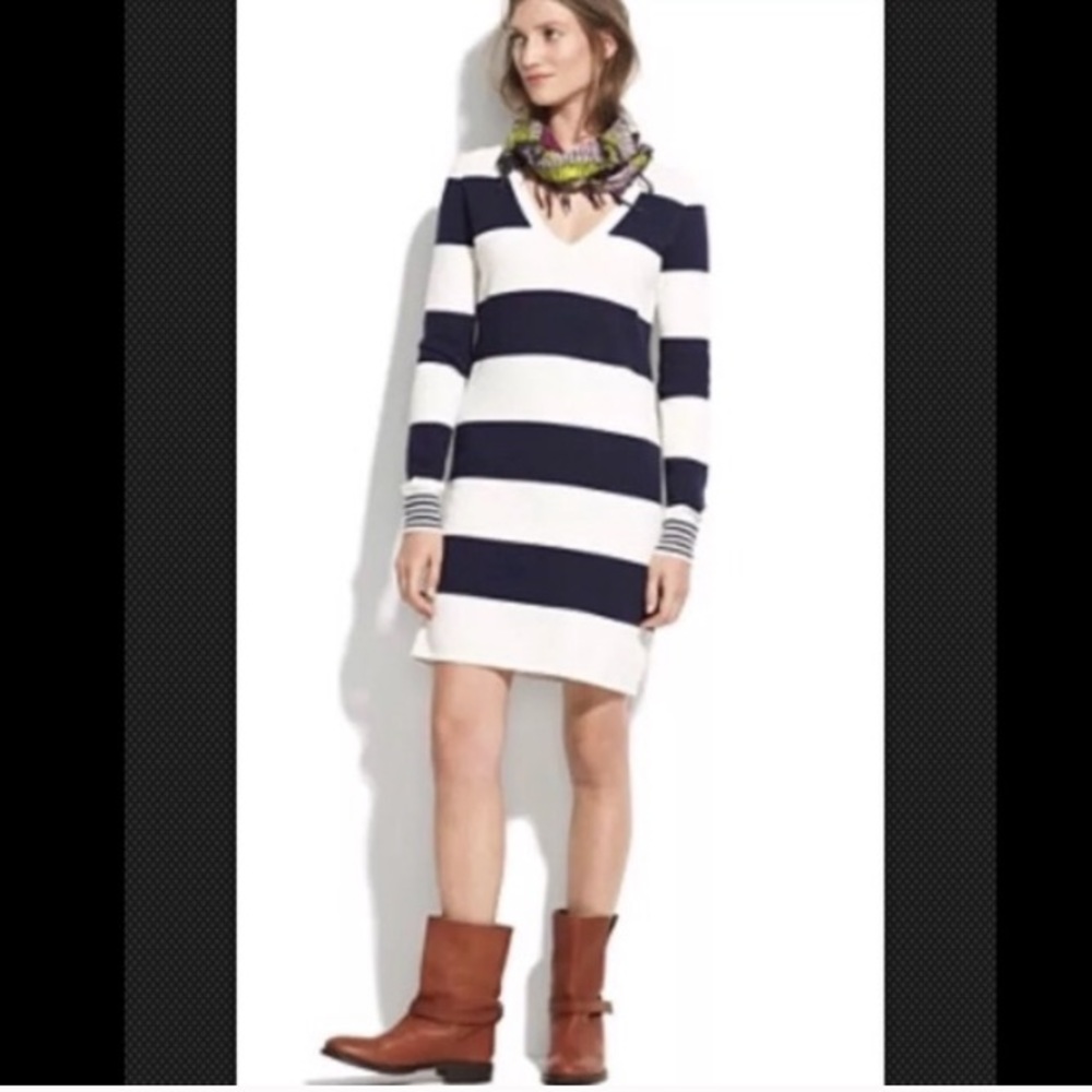 J Crew Wallace Studio Sweater Dress Stripped Tunic